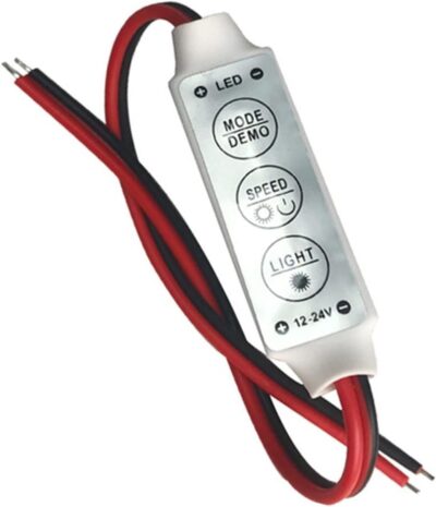 Controlador atenuador brillo Tira Led Monocolor 3 Teclas 12v 5050 3528 Dimmer