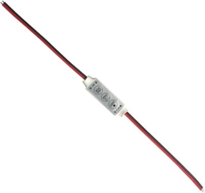 Controlador atenuador brillo Tira Led Monocolor 3 Teclas 12v 5050 3528 Dimmer - Imagen 3