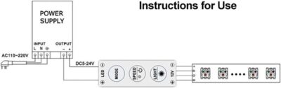 Controlador atenuador brillo Tira Led Monocolor 3 Teclas 12v 5050 3528 Dimmer - Imagen 4