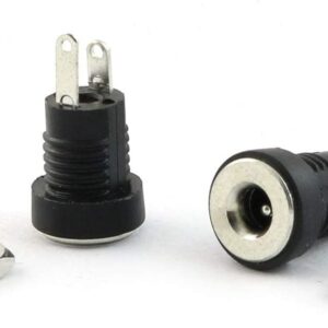 5x Conector corriente DC-022B Jack Power HEMBRA 3.5×1.3mm Panel chasis tuerca