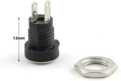 5x Conector corriente DC-022B Jack Power HEMBRA 3.5x1.3mm Panel chasis tuerca - Imagen 4