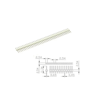 5x TIRA PINES MACHO simple 1×40 BLANCO