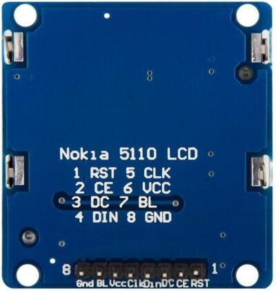 Pantalla Grafica Lcd Nokia 5110 3310 84x48 Spi Arduino Display - Imagen 3