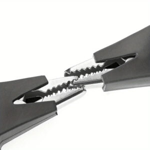 Pinza cocodrilo aislada para conector banana 4mm Negro