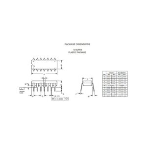 2x IC SN74LS32N DIP-14: Puerta Lógica OR Cuádruple de 2 Entradas TTL