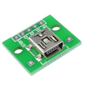 Módulo Adaptador Mini USB Hembra a DIP 5 Pines 2.54 mm
