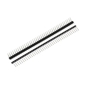 5x Tira de Pines Macho Acodados 90° | 40 Pines, Paso 2.54 mm