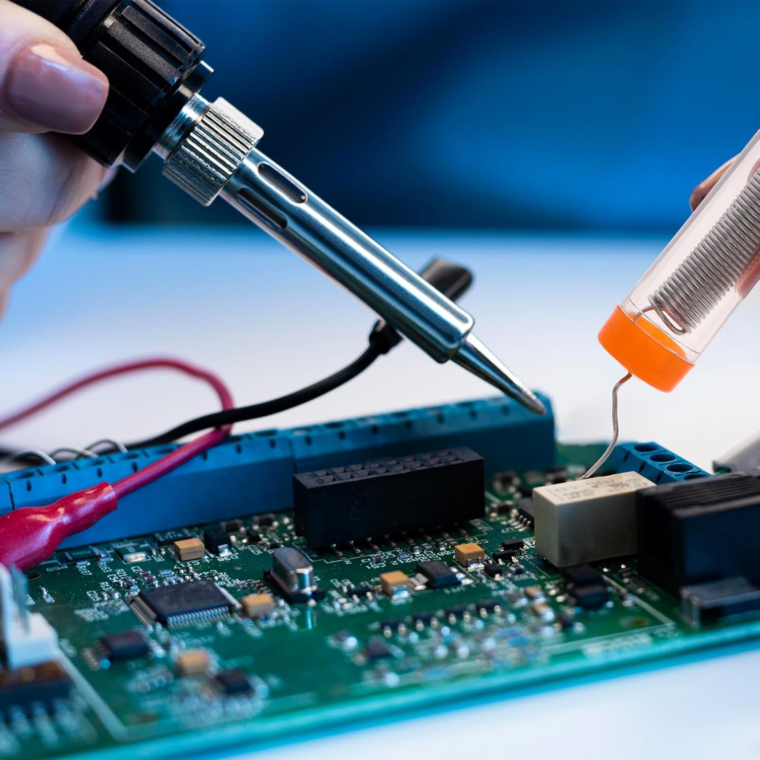 Rollo Estaño 60/40 Sn/Pb 1.8% Flux 12g 1mm HILO SOLDADURA PLOMO - Imagen 4