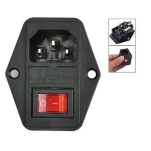 Conector 220v Panel Tipo C14 Interruptor Fusible Arduino Impresora 3d