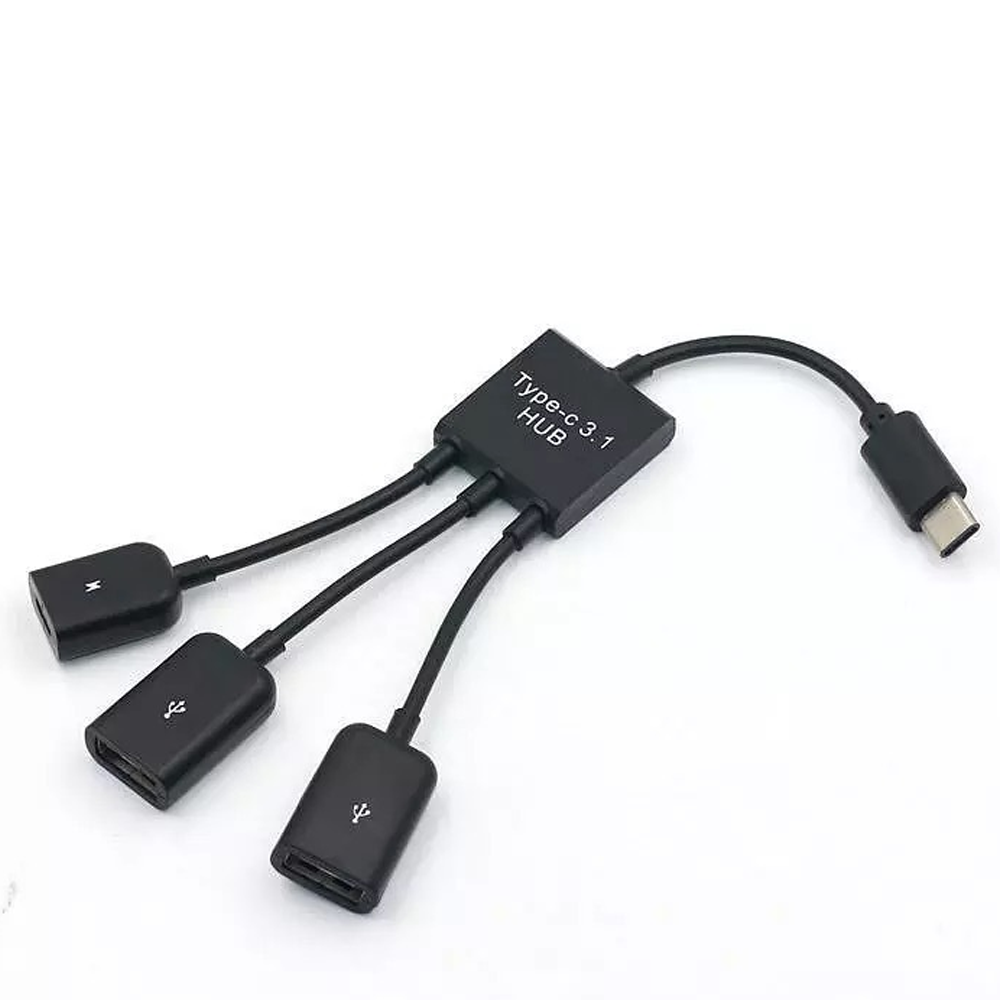 Cable Adaptador USB-C Tipo C Host HUB a 2 USB Hembra para Smartphone Tablet Android - Imagen 4