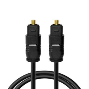 CABLE TOSLINK AUDIO DIGITAL FIBRA OPTICA 1M  MACHO PARA DVD PS4 XBOX 360 NEGRO