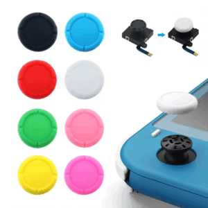 2x GRIPS JOYSTICK NINTENDO SWITCH / SWITCH LITE GOMA PROTECTOR BLANCO