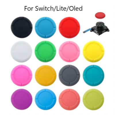 2x GRIPS JOYSTICK NINTENDO SWITCH / SWITCH LITE GOMA PROTECTOR AZUL - Imagen 2