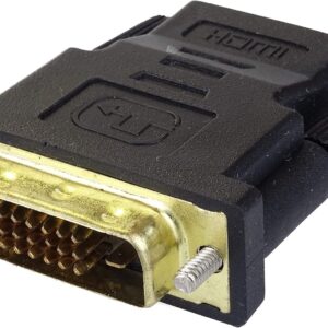 ADAPTADOR CONVERSOR HDMI HEMBRA A DVI (24 + 1) MACHO