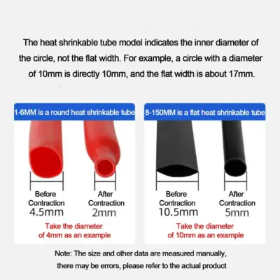 1x Metro de Funda Termorretractil 12mm 2:1 Rojo - Imagen 6