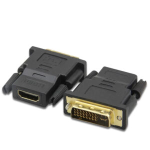 ADAPTADOR CONVERSOR HDMI HEMBRA A DVI MACHO (24+5)