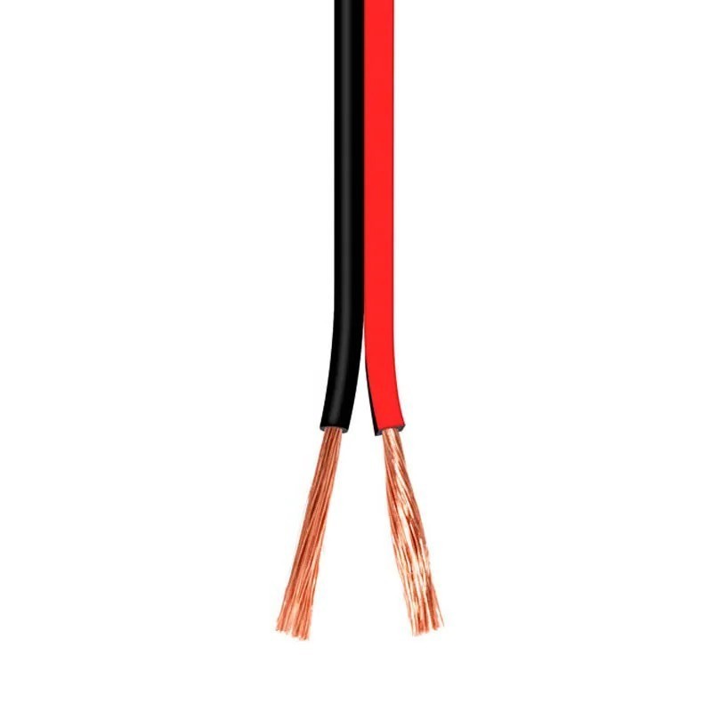 2x metro Cable alimentacion paralelo rojo negro RVB2X0.5MM - Imagen 3