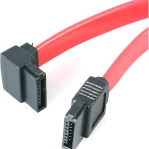 Cable de datos HDD SATA 2.0 acodado 45 cm Rojo