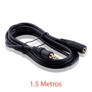 CABLE ALARGADOR AUDIO JACK 3,5mm (macho – hembra)  AURICULARES 1,5m