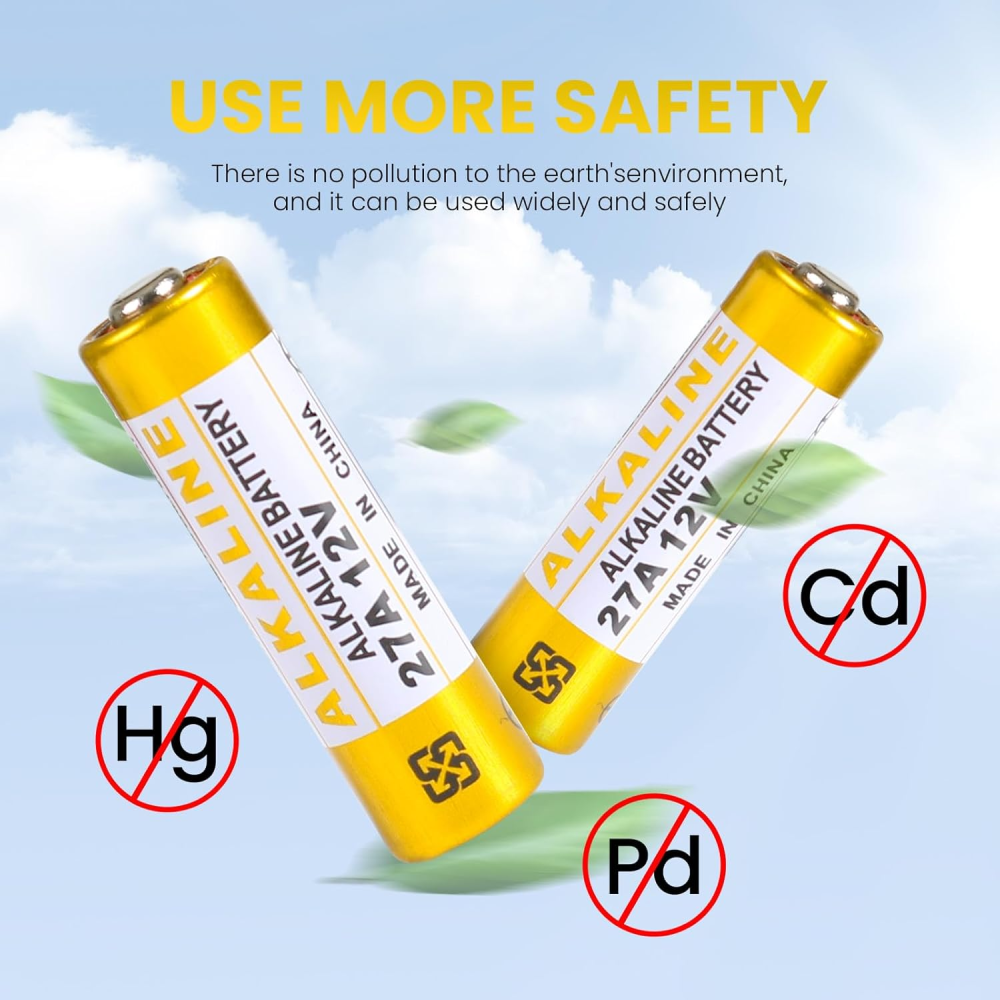 2x PILA ALKALINA 12V 27A LRV08 GP27 MN21 V27GA LR27A L1028 - Imagen 4