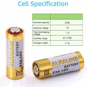 1x PILA ALKALINA 12V 23A LRV08 GP23 MN21 V23GA LR23A L1028