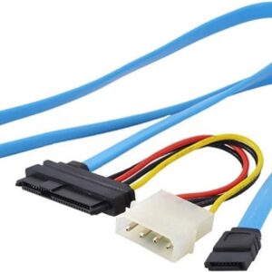 SFF-8482 7 Pin SATA Serial a SAS 29 Pines & cable de alimentacion de 4 pines molex 70cm
