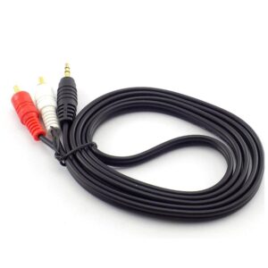 Cable Audio Estereo Mini Jack 3.5mm macho a 2 RCA macho 1,5 Metros MiniJack 2RCA