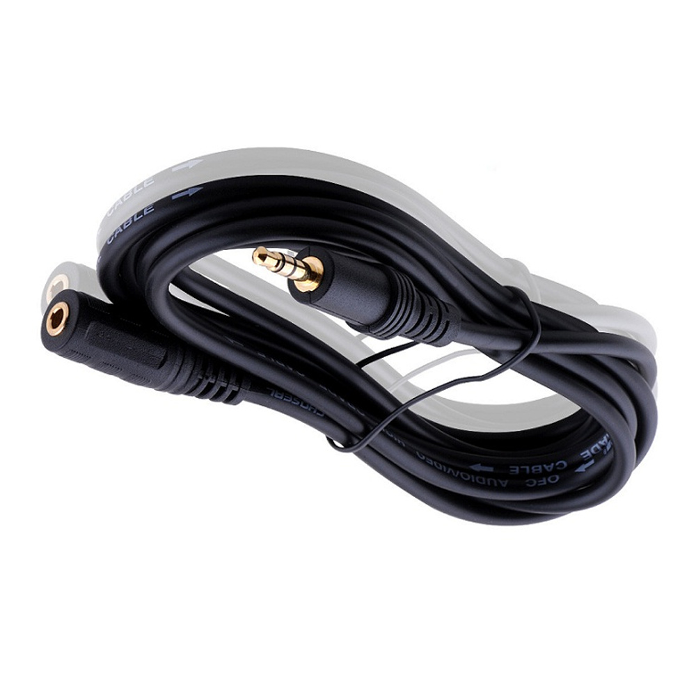 CABLE ALARGADOR AUDIO JACK 3,5mm (macho - hembra) AURICULARES 2.70m - Imagen 3