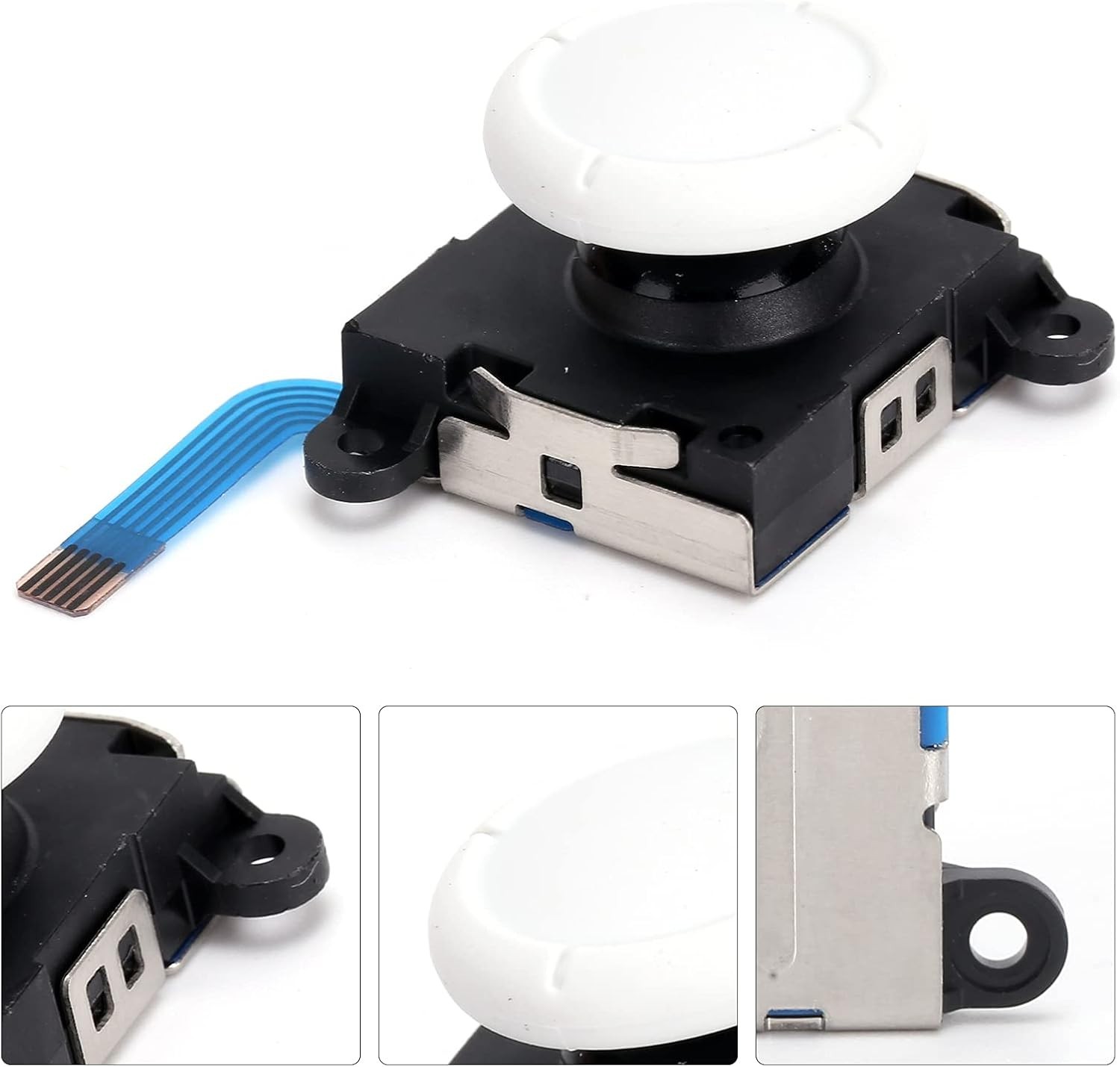 JOYSTICK MANDOS NINTENDO SWITCH JOY-CON FLEX STICK JOYCON MOVIMIENTO REPUESTO BLANCO - Imagen 8