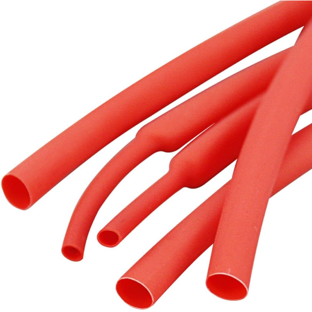 1 METRO FUNDA TERMORETRACTIL ROJO 3 MM