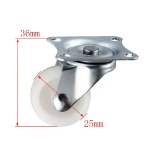 Rueda Loca Giratoria Metálica 25mm para Chasis de Robot Smart Car Arduino