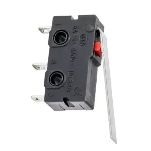 Microinterruptor Final de Carrera KW12-3Z-C 5A 250V con Palanca 25mm SPDT