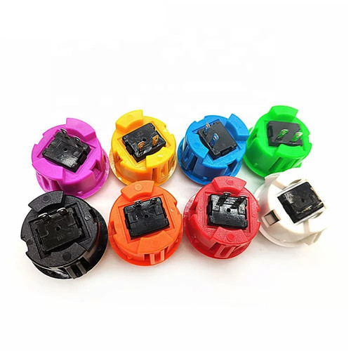 PULSADOR ARCADE PUSHBUTTON BARTOP RASPBERRY STICK NARANJA - Imagen 3