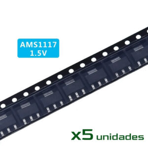 5x AMS1117 REGULADOR DE TENSION 1.5V 1A VOLTAGE REGULATOR LOW DROPOUT SOT-223