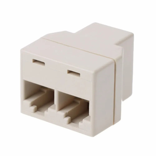 Adaptador de cable Ethernet RJ45 divisor de cable 1 en 2 CAT 5/CAT 6 LAN - Imagen 3