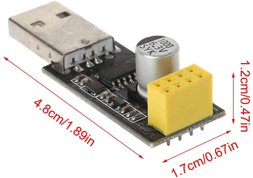 ESP-01 Adaptador programador USB a ESP8266 placa de desarrollo REF2108 - Imagen 3