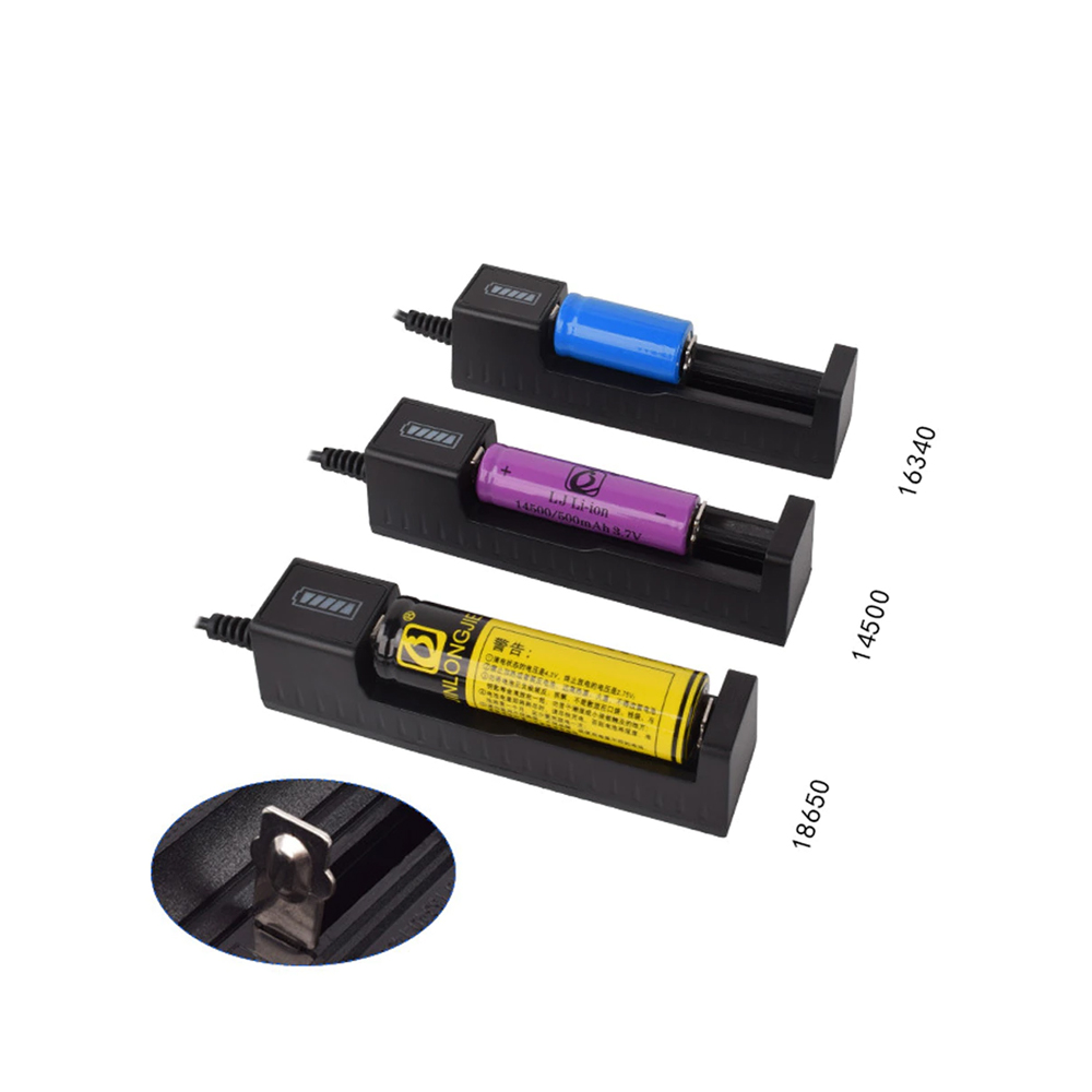Cargador usb para pilas 18650, 16340, 14500, 10400 y 26650 - Imagen 5