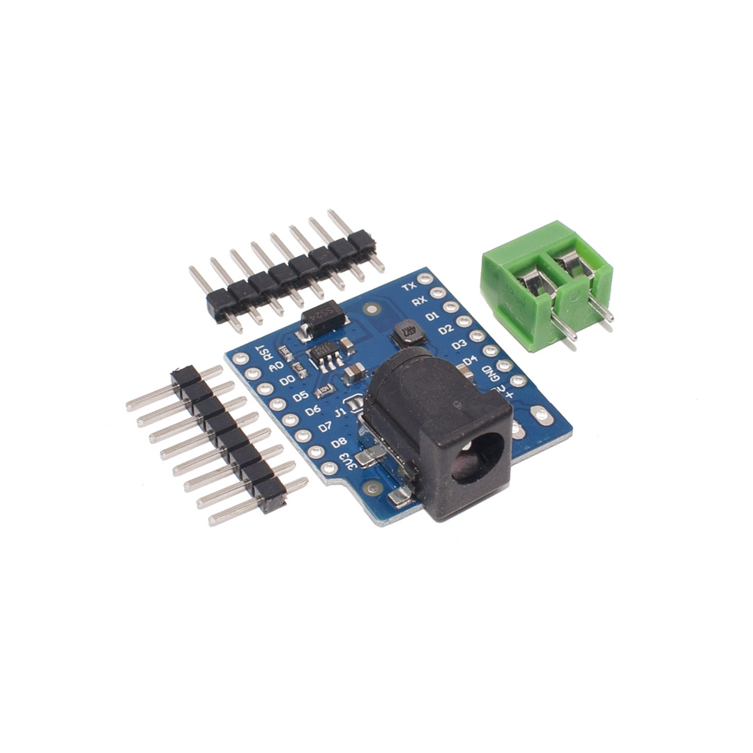 Módulo Shield Fuente de alimentación Wemos Dc Power Shield para Wemos D1 Mini