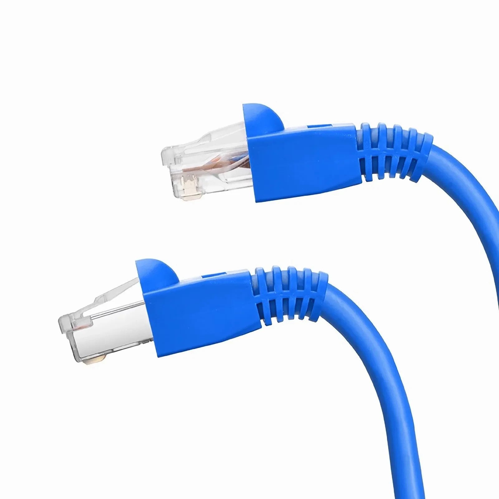 10x Pack Fundas Conectores Ethernet RJ45 de Red, Alta Calidad Clavija Azul - Imagen 4