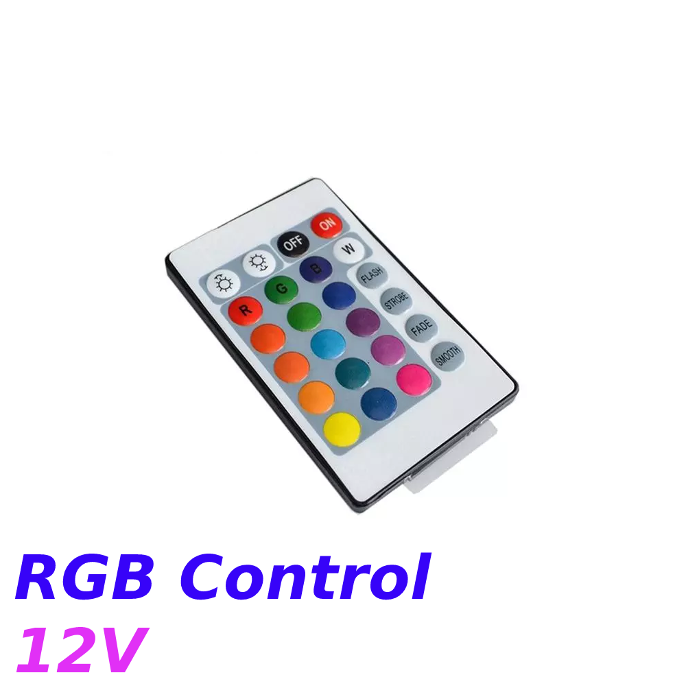 Controlador infrarrojo IR RF de 24 teclas para tira de LED RGB 3528/2835/5050 12V 24 teclas - Imagen 4