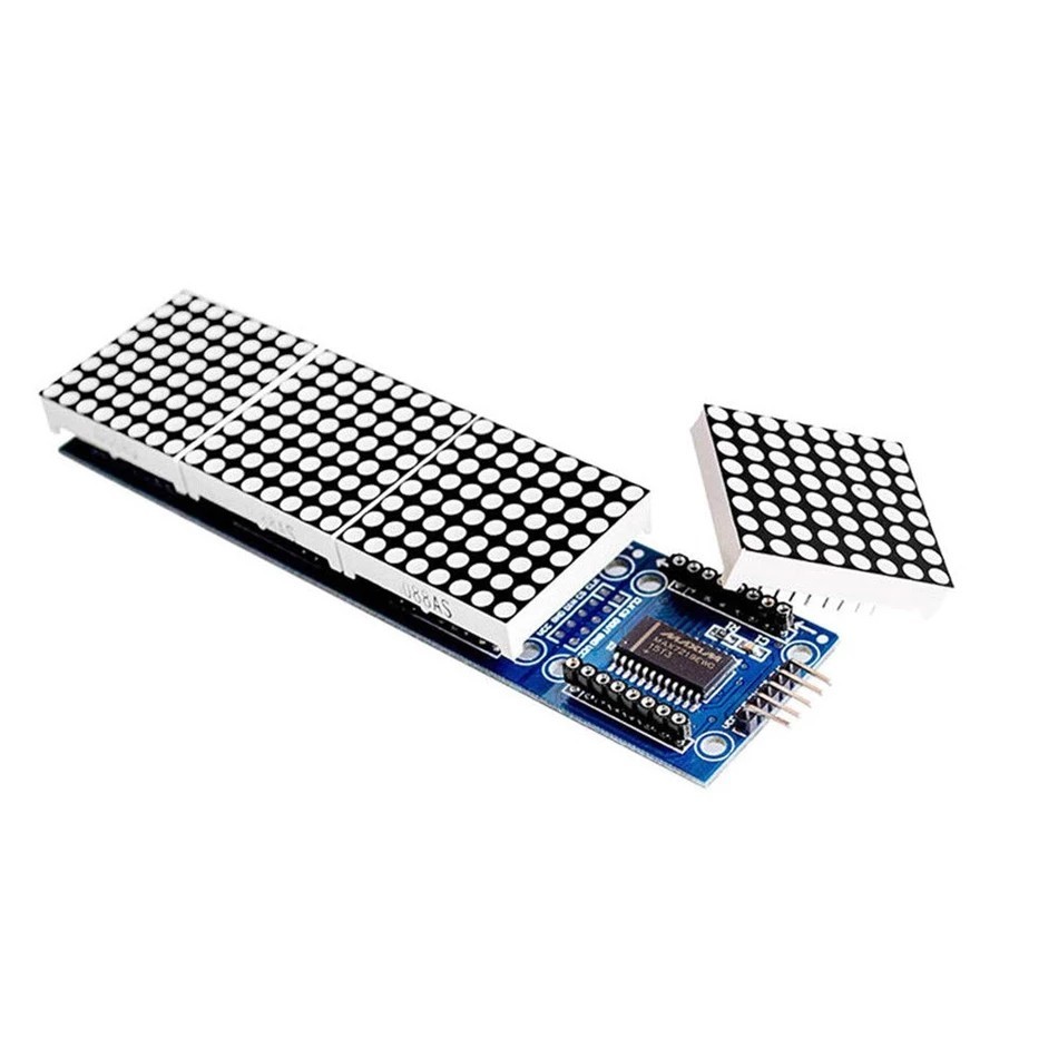 Modulo 4 en 1 MAX7219 Matriz LED 8x8 VERDE matrix 256 led Dot Matrix - Imagen 3