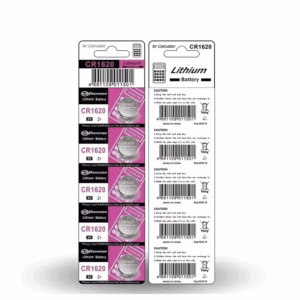 5x Pila boton bateria original Litio CR1620 3V DL1620 ER1620 GPR1620 Koonenda