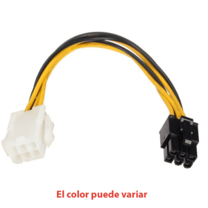 Cable extension alimentacion GPU PCI express 6 pin Macho Hembra 18cm REF2118