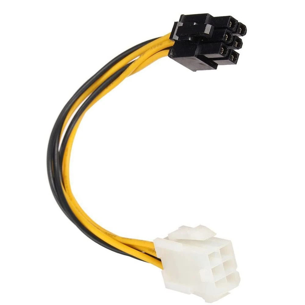 Cable extension alimentacion GPU PCI express 6 pin Macho Hembra 18cm REF2118 - Imagen 3