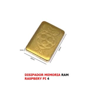 Disipador plano de cobre para memoria Raspberry Pi 4