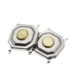 20x Micro pulsador plano SMD 4x4x1,5mm SPST NO