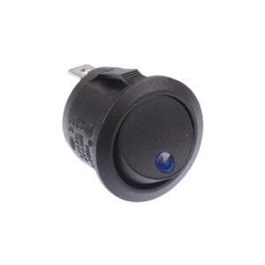 IInterruptor ON OFF con luz LED Redondo 20mm SPST 12V 20A AZUL