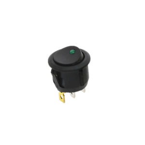 IInterruptor ON OFF con luz LED Redondo 20mm SPST 12V 20A VERDE