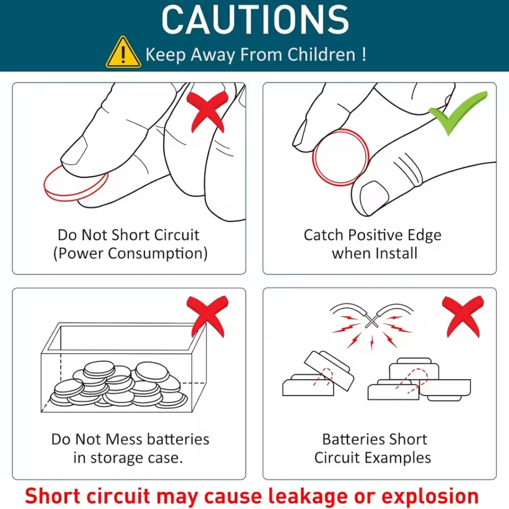 5x Pila de boton bateria original Litio CR927 3V Koonenda - Imagen 5