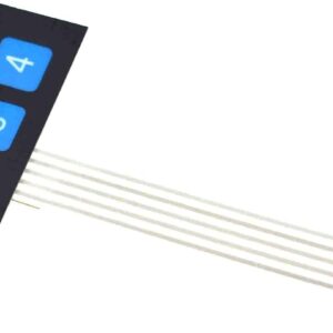 TECLADO MEMBRANA 1×4 teclas con adhesivo – Matrix Keypad Keyboard Key Arduino